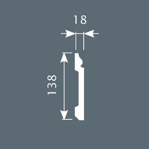 Плинтус Cosca Decor PX006 138х18х2000 мм