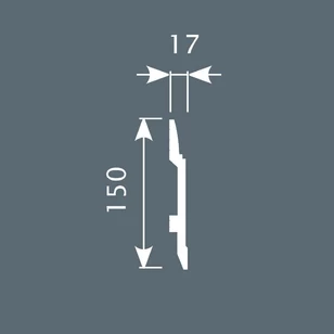 Плинтус Cosca Decor PX007 150х17х2000 мм