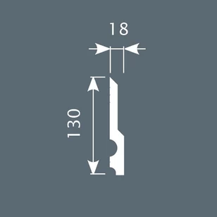 Плинтус Cosca Decor PX011 130х18х2000 мм