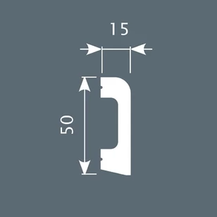 Плинтус Cosca Decor PX013 50х15х2000 мм