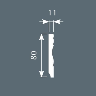 Плинтус Cosca Decor PX015 80х11х2000 мм