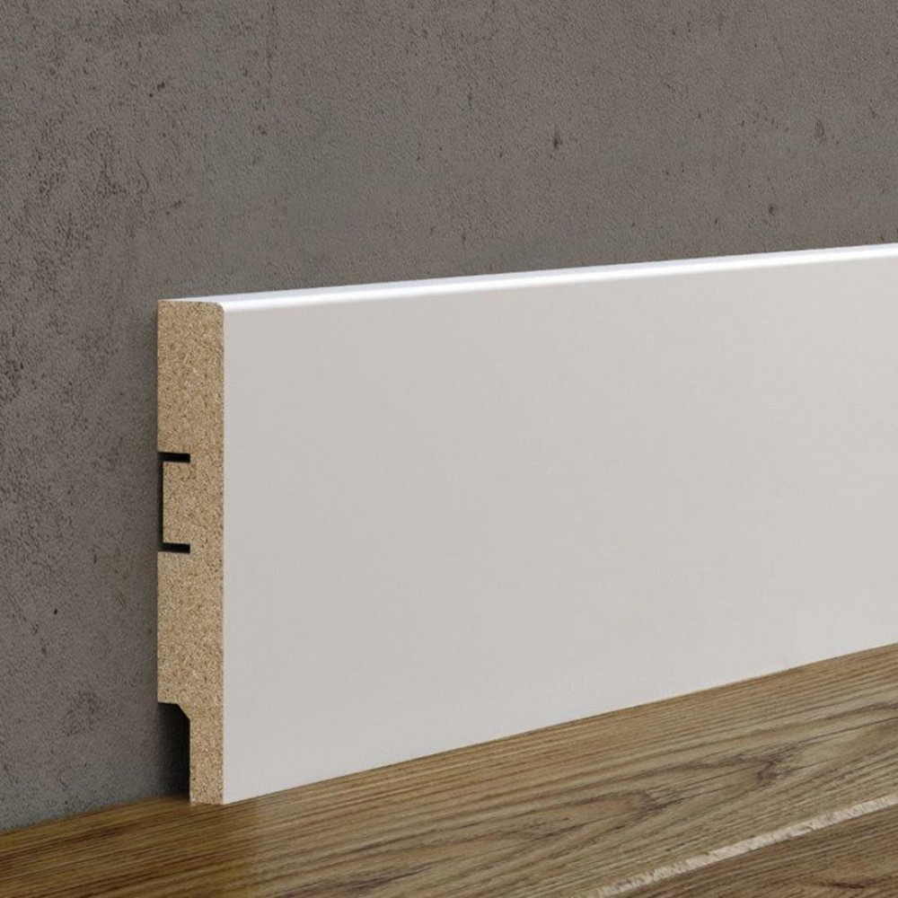 Отделка стен и потолка Плинтус Cosca Decor PP79 белый 80х16х2400