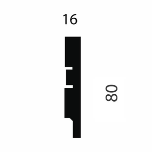 Плинтус Cosca Decor PP79 белый 80х16х2400