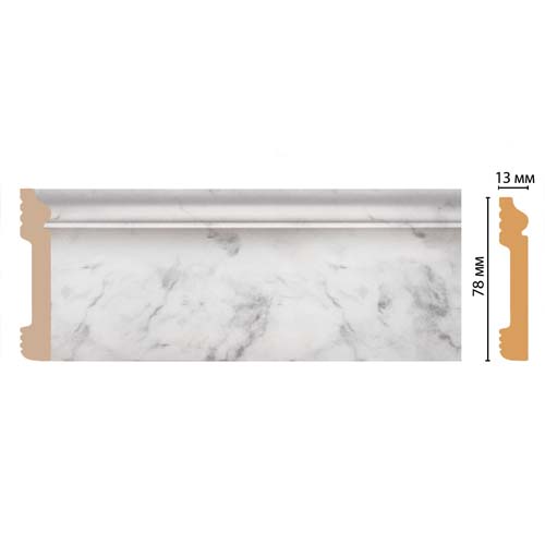 Отделка стен и потолка Плинтус напольный Декомастер D005-79