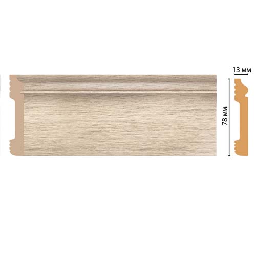 Отделка стен и потолка Плинтус напольный Декомастер D005-72