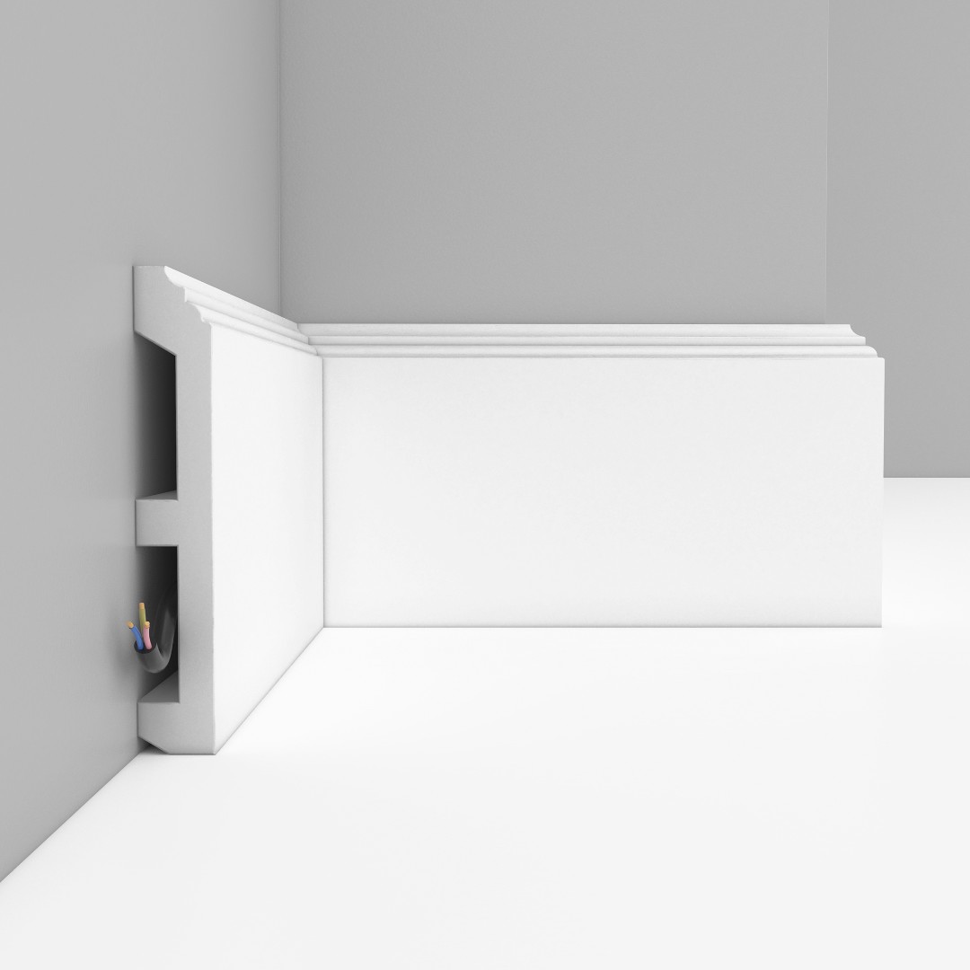 Отделка стен и потолка Плинтус напольный Декомастер A 026