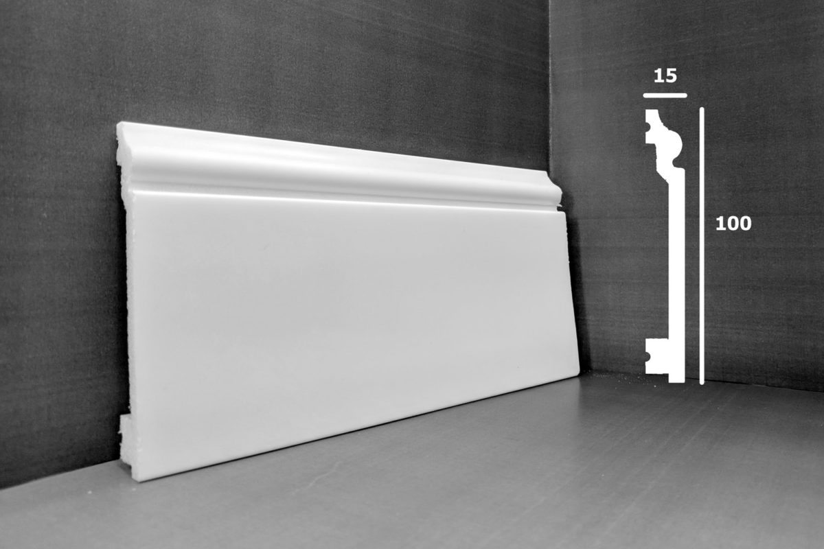 Отделка стен и потолка Плинтус напольный Декомастер A 015