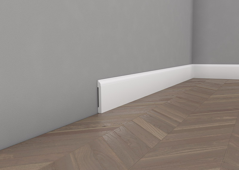 Отделка стен и потолка Плинтус напольный Декомастер A 025