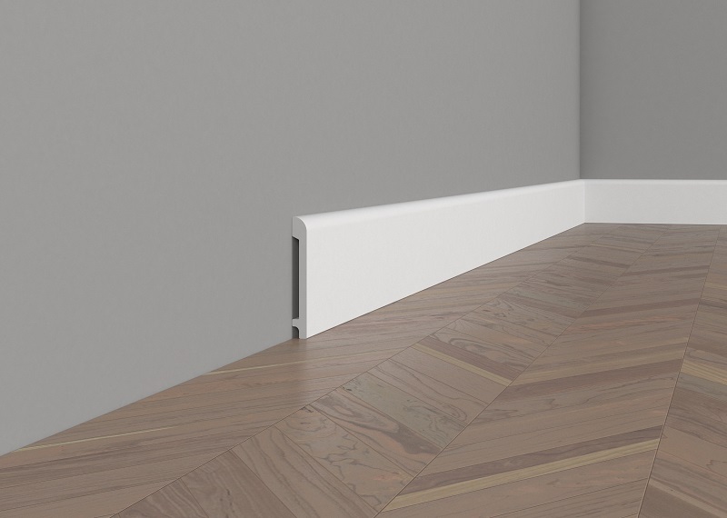 Отделка стен и потолка Плинтус напольный Декомастер A 037