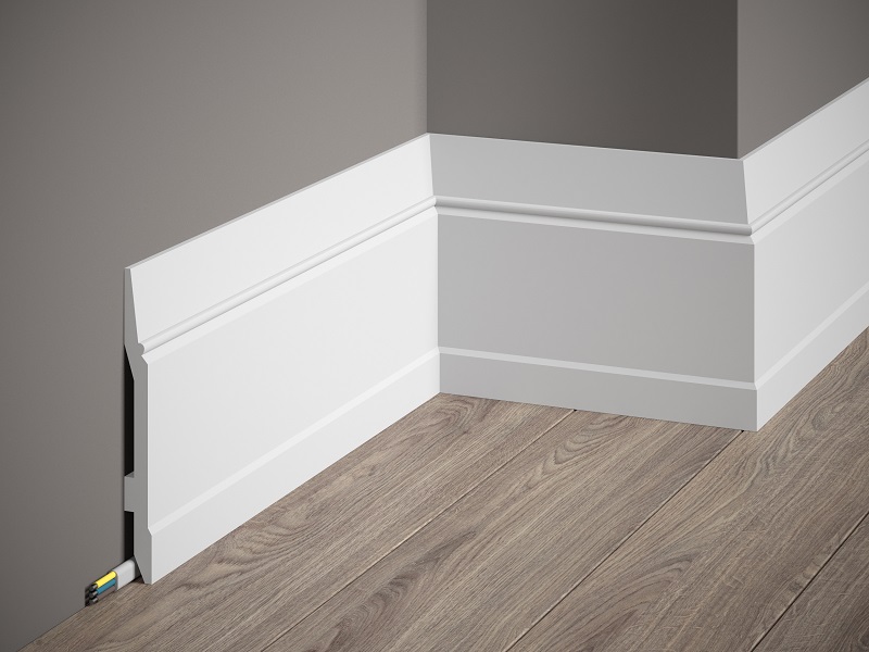 Отделка стен и потолка Плинтус напольный Декомастер A 104