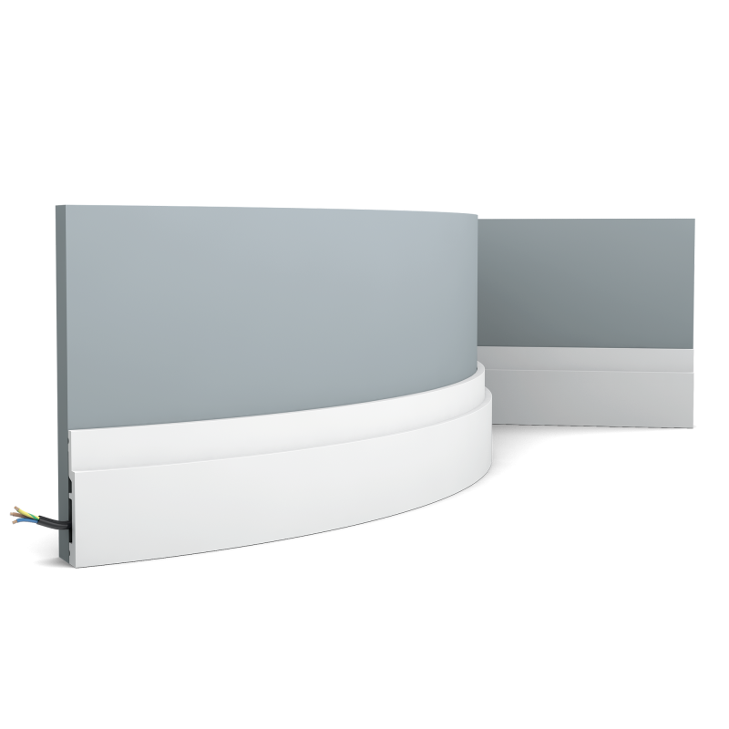 Отделка стен и потолка Плинтус гибкий Orac Decor SX187F 2000х75х12 мм