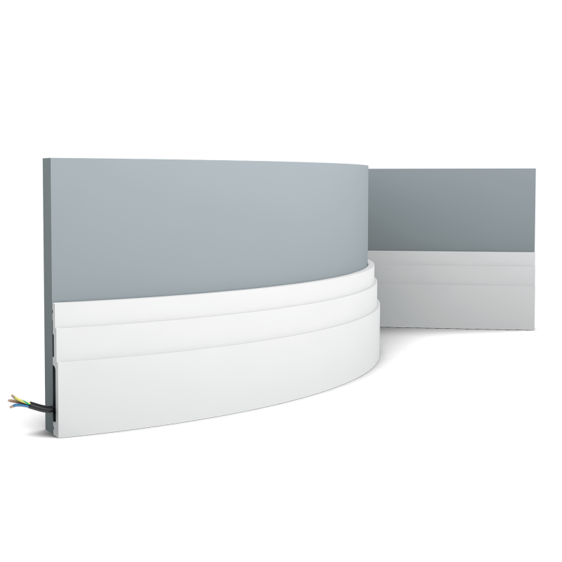 Отделка стен и потолка Плинтус гибкий Orac Decor SX180F 2000х120х16 мм