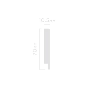 Плинтус Hi Wood B70N 10.5х70х2000 мм