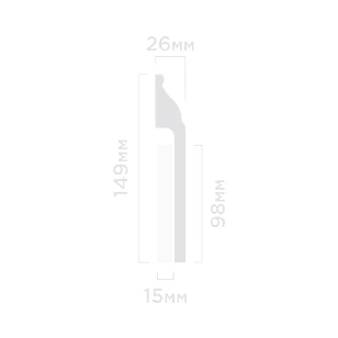 Плинтус Hi Wood B150 26х149х2000 мм