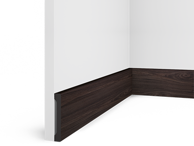 Отделка стен и потолка Декорированный плинтус Hi Wood B90V1 BR395 14х90х2700 мм