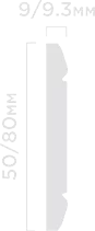 Отделка стен и потолка Молдинг Hi Wood  WIP80 9.3х80х2000 мм