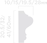 Отделка стен и потолка Молдинг Hi Wood LD60 28х60х2000 мм