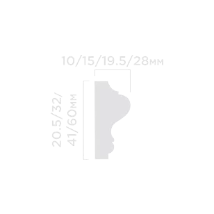 Молдинг Hi Wood LD40 19.5х41х2000 мм