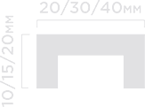 Отделка стен и потолка Молдинг Hi Wood LB30 15х30х2000 мм