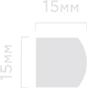 Отделка стен и потолка Молдинг Hi Wood  D15V2 15х15х2700 мм