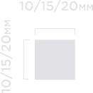 Отделка стен и потолка Молдинг Hi Wood D10V1 10х10х2000 мм