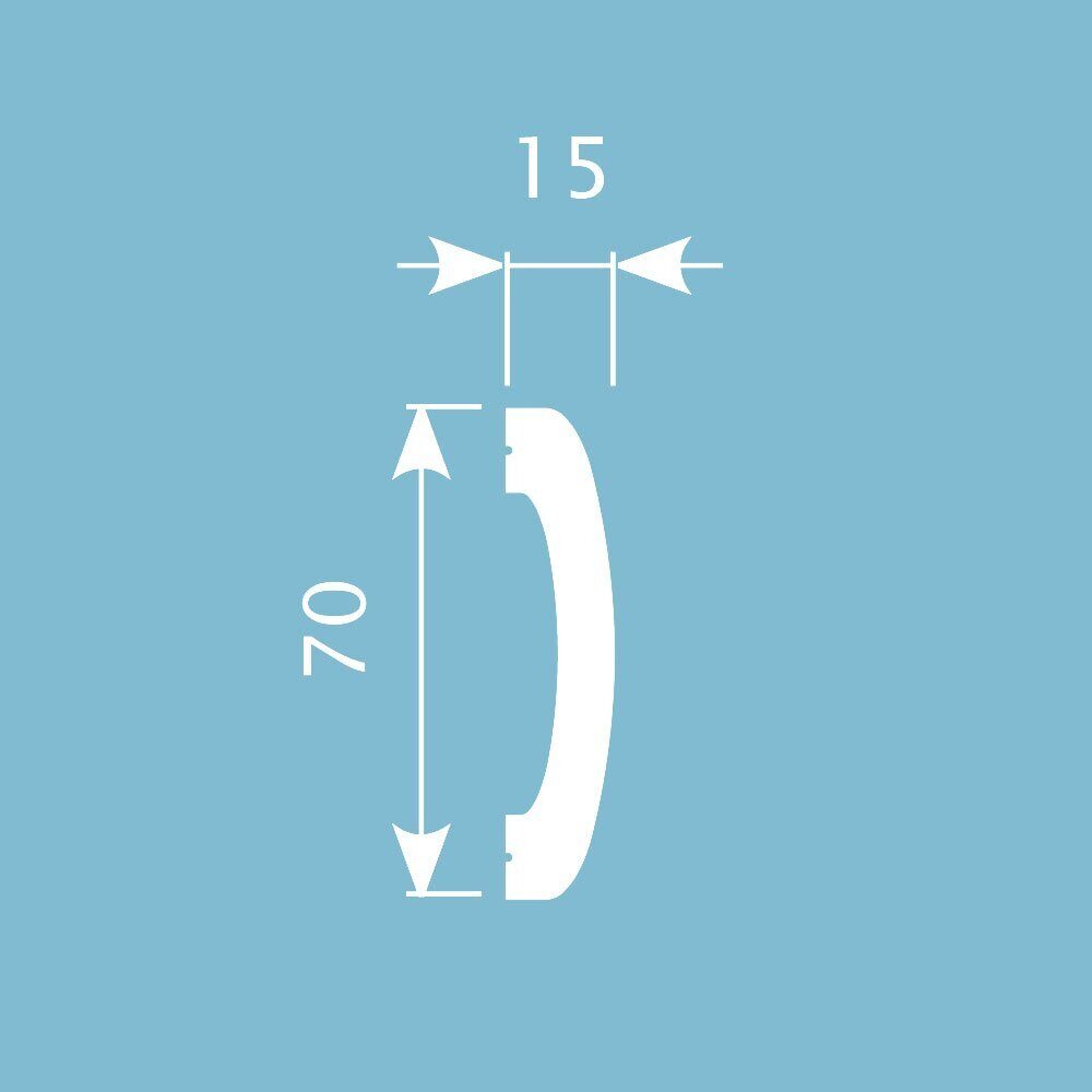 Отделка стен и потолка Молдинг Cosca Decor MX005 70х15х2000 мм