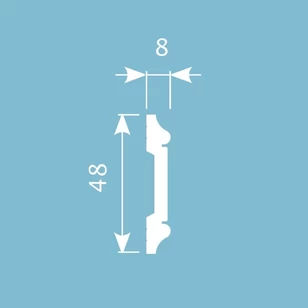 Молдинг Cosca Decor MX006 48х8х2000 мм