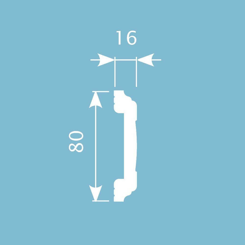 Отделка стен и потолка Молдинг Cosca Decor MX007 80х16х2000 мм