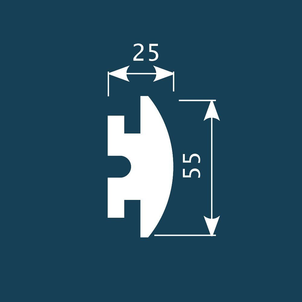 Отделка стен и потолка Молдинг Cosca Decor MX010 55х25х2000 мм