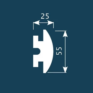 Молдинг Cosca Decor MX010 55х25х2000 мм