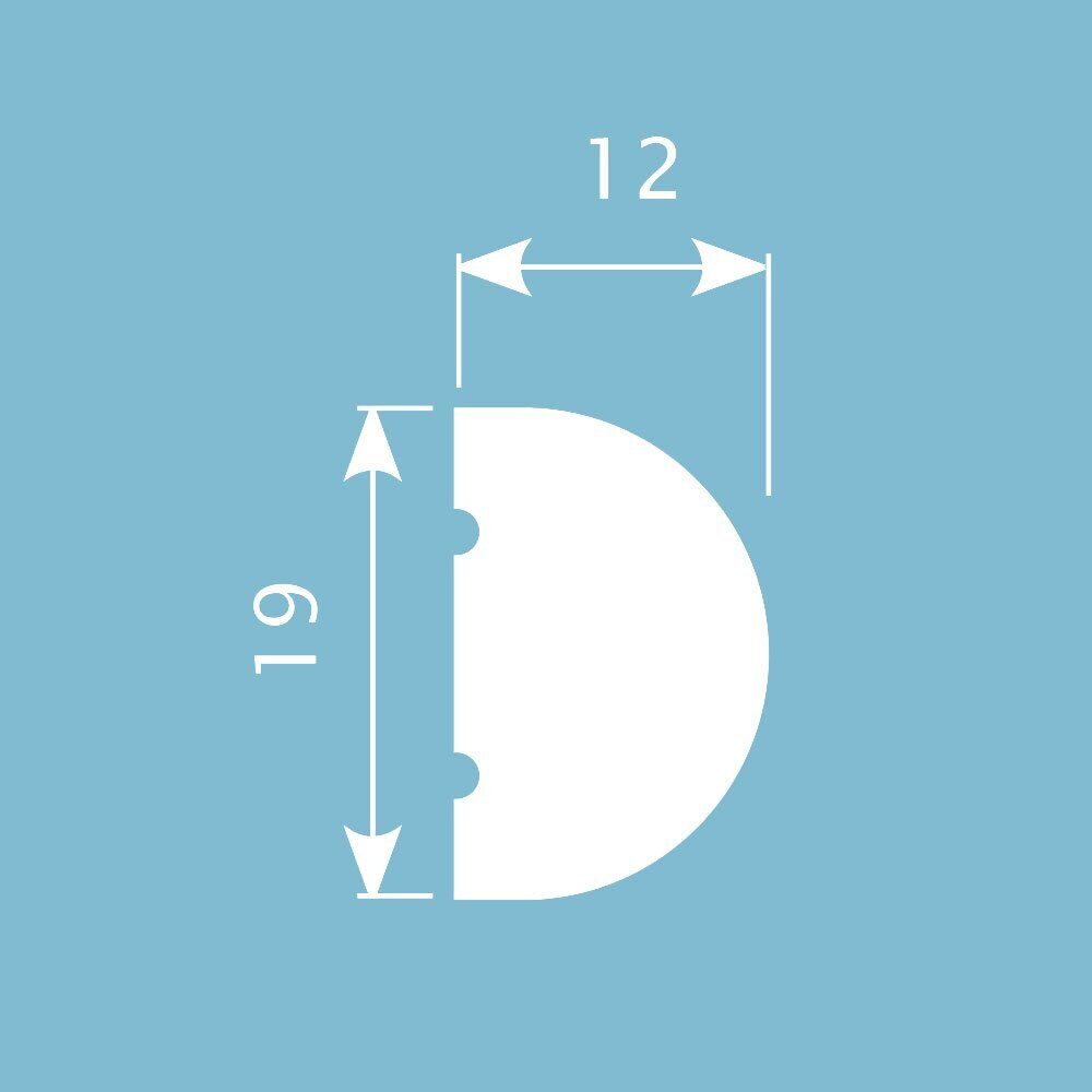 Отделка стен и потолка Молдинг Cosca Decor MX012 19х12х2000 мм