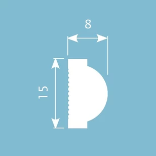 Молдинг Cosca Decor MX040 15х8х2000 мм