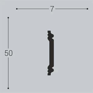 Настенный молдинг Bello Deco М5 50-7