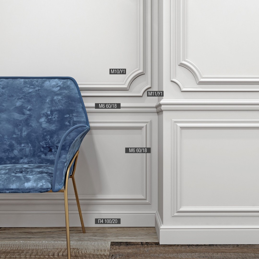 Отделка стен и потолка Настенный молдинг Bello Deco М6 60-18