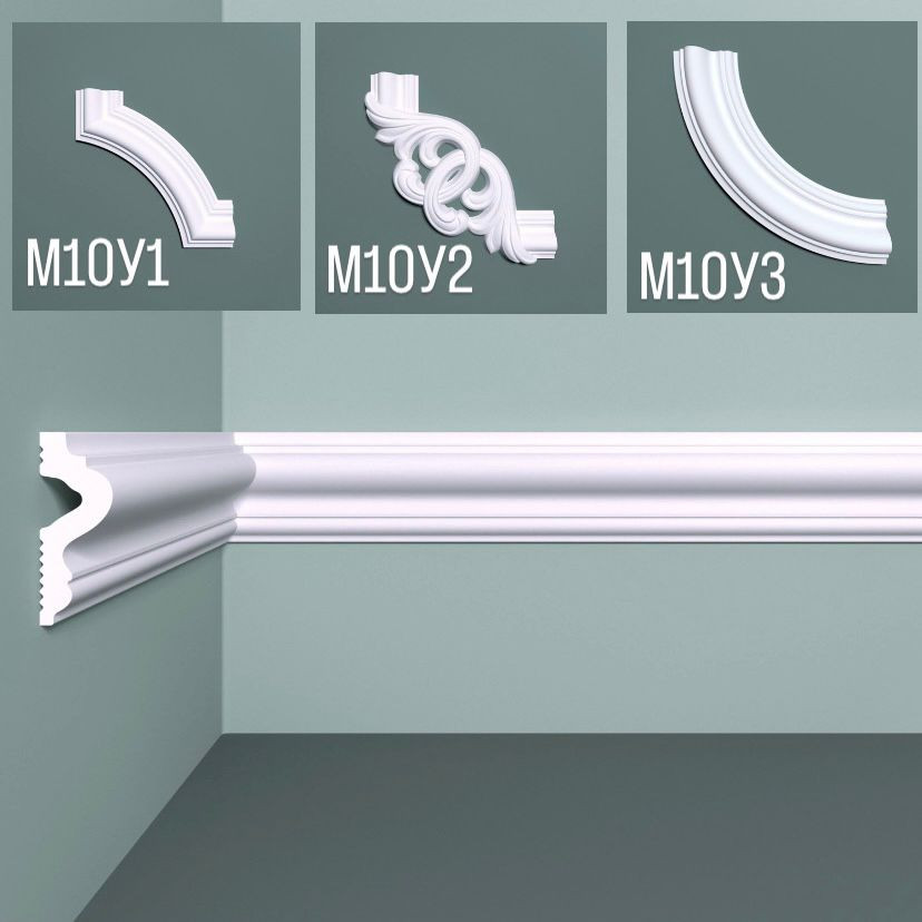 Отделка стен и потолка Настенный молдинг Bello Deco М10 45-17