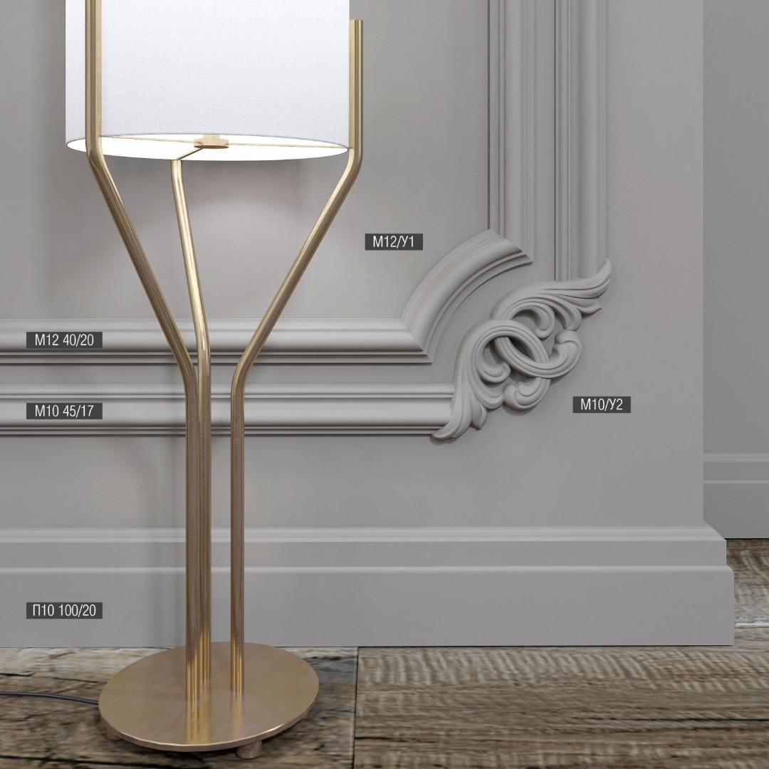 Отделка стен и потолка Настенный молдинг Bello Deco М10 45-17