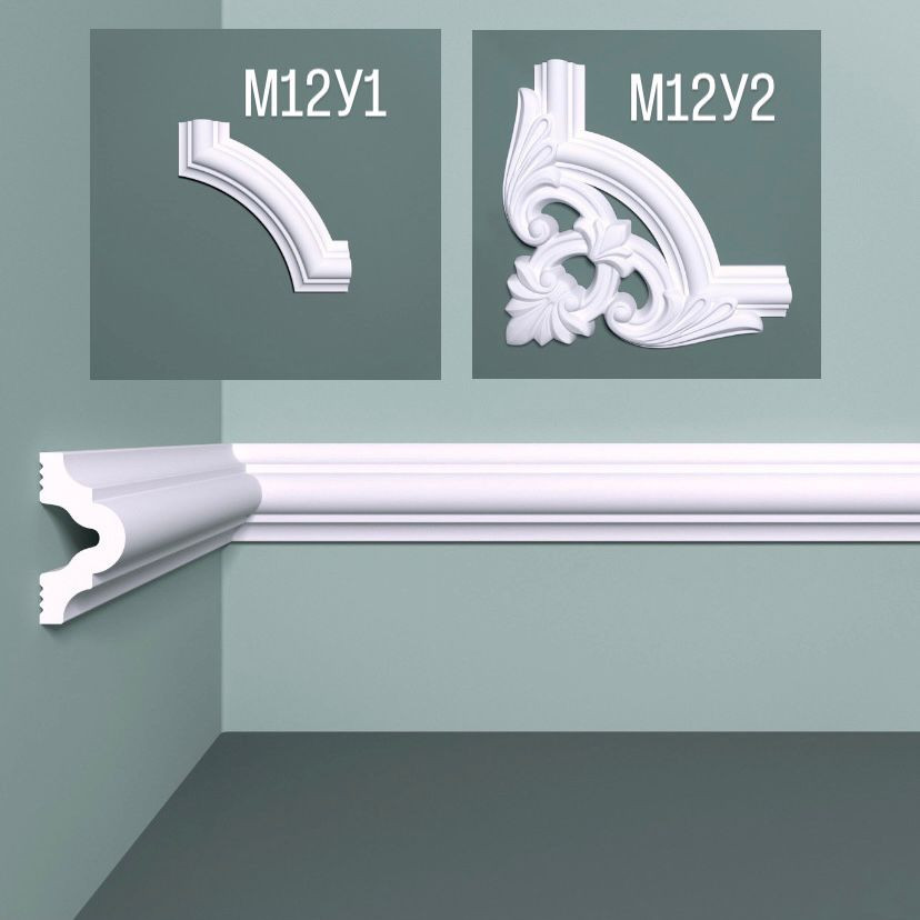 Отделка стен и потолка Настенный молдинг Bello Deco М12 40-20