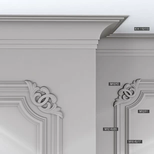 Настенный молдинг Bello Deco М12 40-20