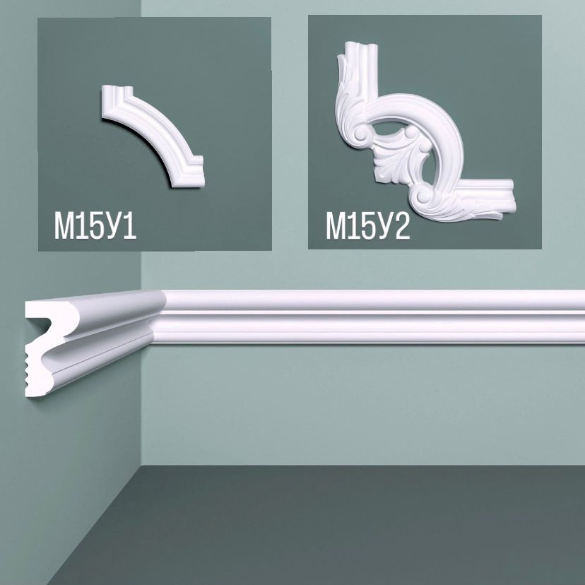 Отделка стен и потолка Настенный молдинг Bello Deco М15 35-20
