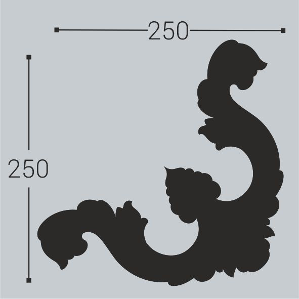 Отделка стен и потолка Угол к молдингу М3 Bello Deco М3У2