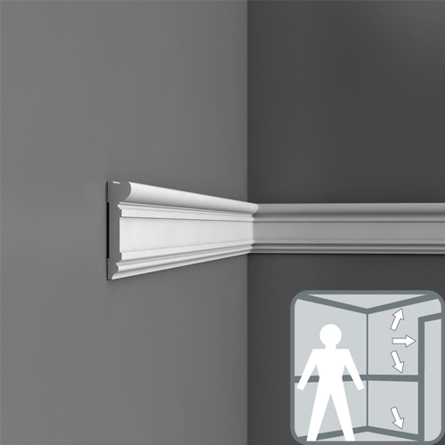 Отделка стен и потолка Молдинг Orac Decor DX119-2300 2300х92х22 мм