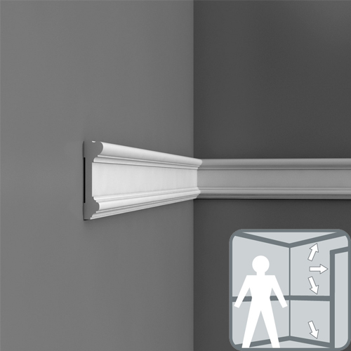 Отделка стен и потолка Молдинг Orac Decor DX121-2300 2300х94х23 мм