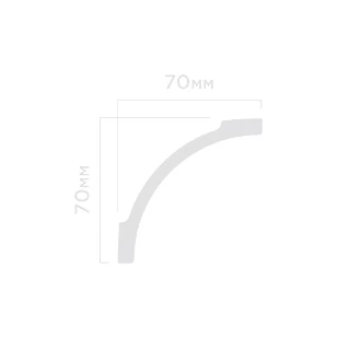 Плинтус потолочный Hi Wood A97 70х70х2000 мм