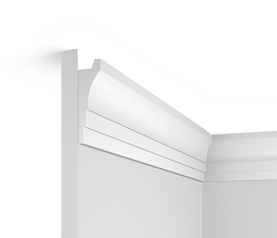 Отделка стен и потолка Плинтус потолочный Hi Wood A90V2 90х27х2000 мм