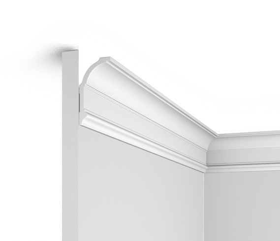 Отделка стен и потолка Плинтус потолочный Hi Wood A70V2 37х70х2000 мм