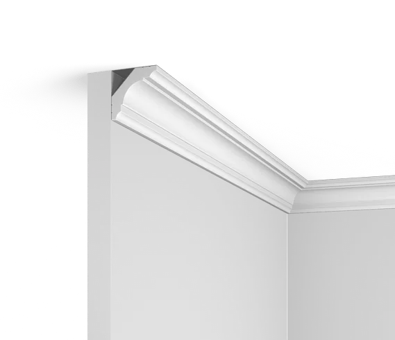 Отделка стен и потолка Плинтус потолочный Hi Wood A53 37.7х37.7х2000 мм