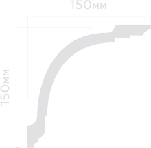 Отделка стен и потолка Плинтус потолочный Hi Wood A212 150х150х2000 мм