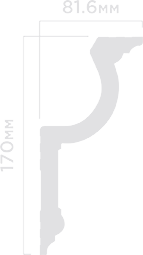 Отделка стен и потолка Плинтус потолочный Hi Wood A188 81.6х170х2000 мм