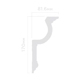 Плинтус потолочный Hi Wood A188 81.6х170х2000 мм