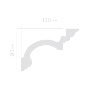 Плинтус потолочный Hi Wood A160 95х130х2000 мм